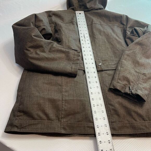 Eddie Bauer Women’s Hooded Jacket Zip Liner Faux Fur Attached Size 1X - Picture 8 of 10